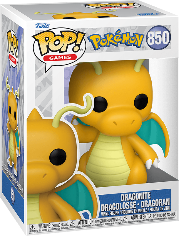 Funko Pop! Games 850: Pokemon - Dragonite Vinyl Figure (EMEA)(New) - Funko 440G