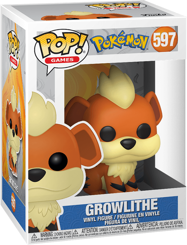 Funko Pop! Games 597: Pokemon - Growlithe Vinyl Figure (New) - Funko 440G