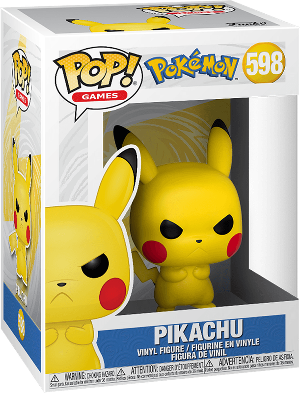 Funko Pop! Games 598: Pokemon - Pikachu Vinyl Figure *See Note* (Grumpy)(New) - Funko 440G