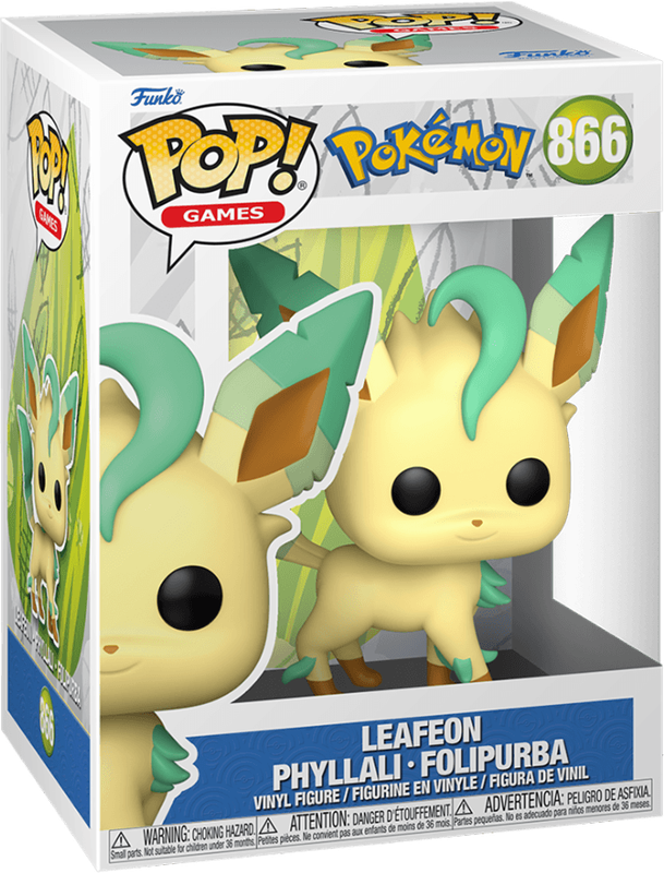 Funko Pop! Games 866: Pokemon - Leafeon Vinyl Figure (EMEA)(New) - Funko 440G