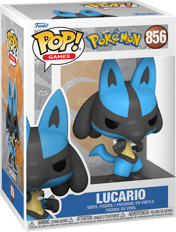 Funko Pop! Games 856: Pokemon - Lucario Vinyl Figure (EMEA)(New) - Funko 440G
