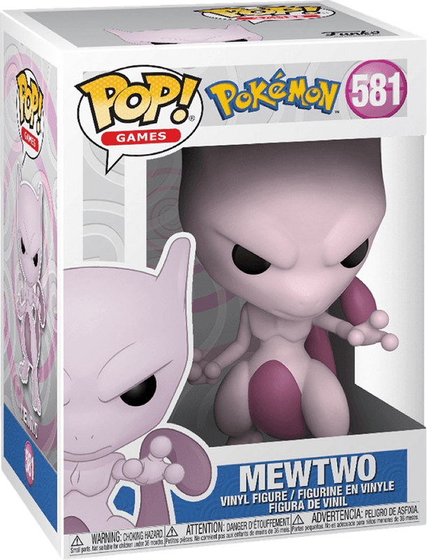 Funko Pop! Games 581: Pokemon - Mewtwo Vinyl Figure (New) - Funko 440G
