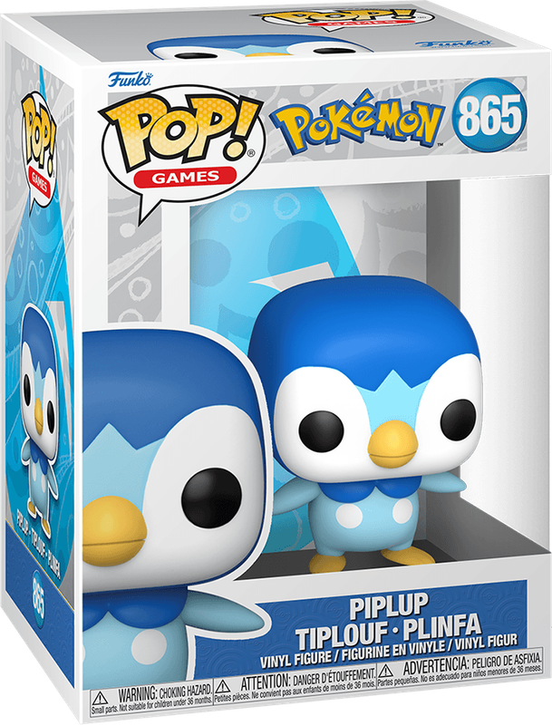 Funko Pop! Games 865: Pokemon - Piplup Vinyl Figure (EMEA)(New) - Funko 440G