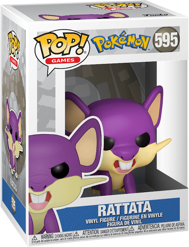 Funko Pop! Games 595: Pokemon - Rattata Vinyl Figure (New) - Funko 440G