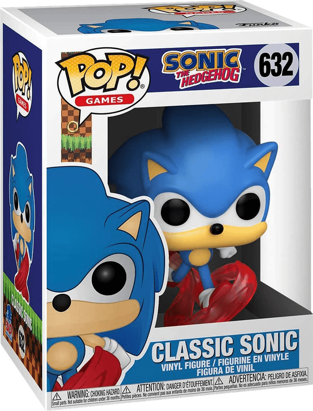 Funko Pop! Games 632: Sonic the Hedgehog - Classic Sonic Vinyl Figure (New) - Funko 440G