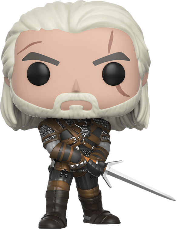 Funko Pop! Games 149: The Witcher III: Wild Hunt - Geralt Vinyl Figure *Damaged Box* (New) - Funko