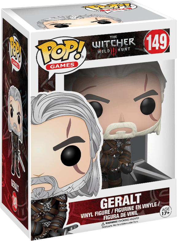 Funko Pop! Games 149: The Witcher III: Wild Hunt - Geralt Vinyl Figure *Damaged Box* (New) - Funko