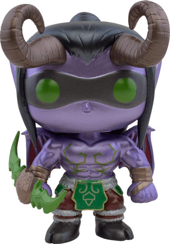 Funko Pop! Games 14: World of Warcraft - Illidan Vinyl Figure (Metallic)(New) - Funko 440G