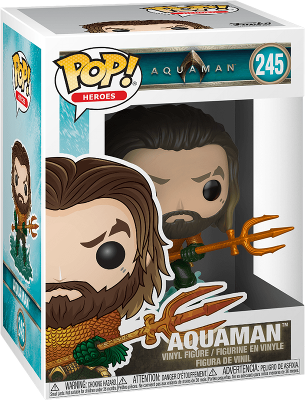 Funko Pop! Heroes 245: Aquaman - Aquaman Vinyl Figure (New) - Funko 440G