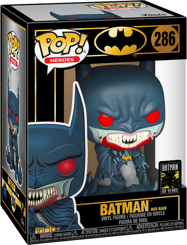 Funko Pop! Heroes 286: Batman 80 Years - Batman Vinyl Figure (Red Rain)(New) - Funko 440G