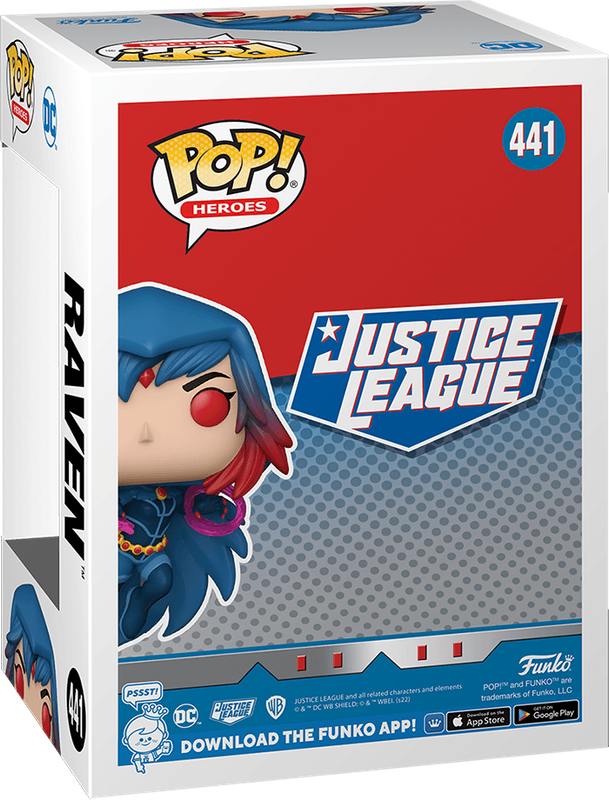 Funko Pop! Heroes 441: DC Justice League - Raven Vinyl Figure (New) - Funko 440G