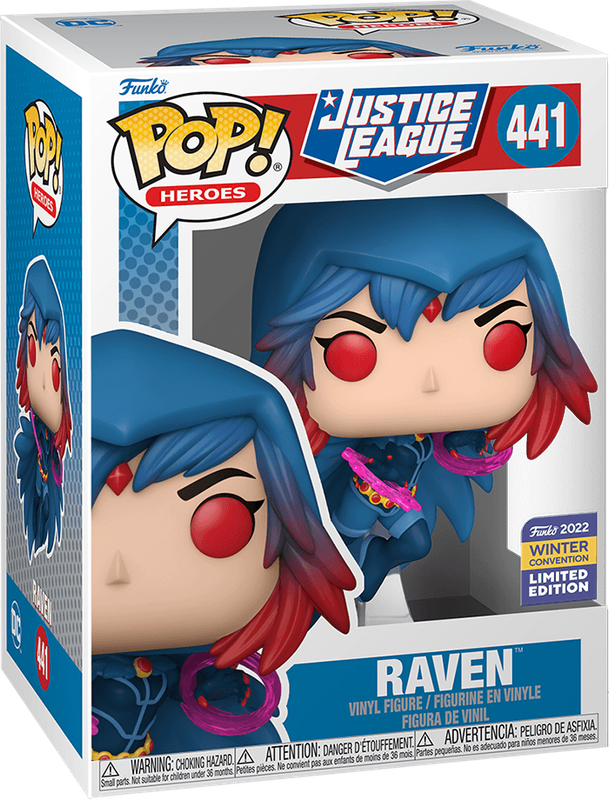 Funko Pop! Heroes 441: DC Justice League - Raven Vinyl Figure (New) - Funko 440G