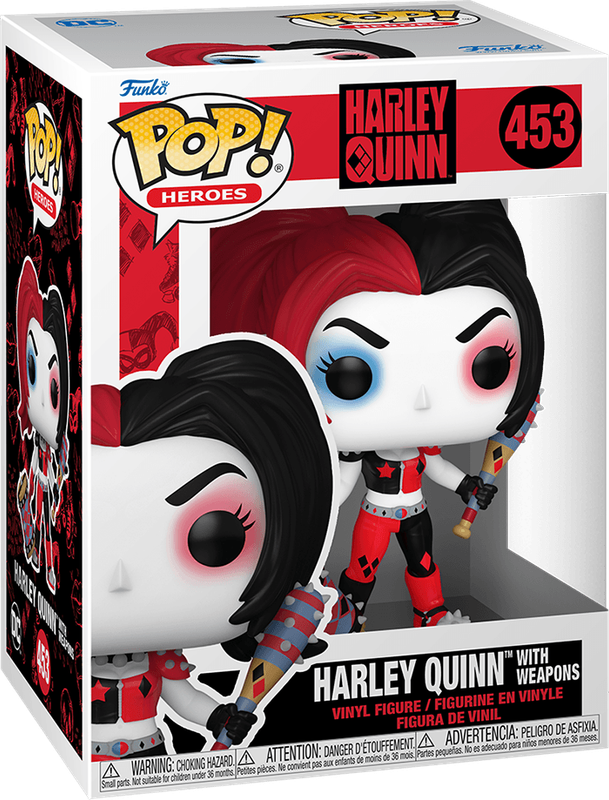 Funko Pop! Heroes 453: Harley Quinn - Harley Quinn with Weapons Vinyl Figure (New) - Funko 440G