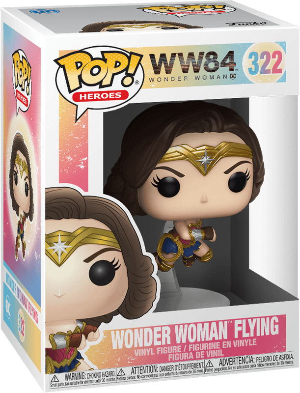 Funko Pop! Heroes 322: Wonder Woman 1984 - Wonder Woman Flying Vinyl Figure (New) - Funko 440G