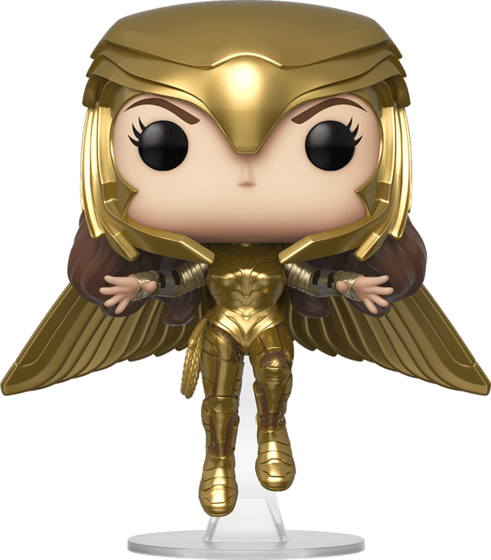 Funko Pop! Heroes 324: Wonder Woman 1984 - Wonder Woman wearing Golden Armor Flying Vinyl Figure