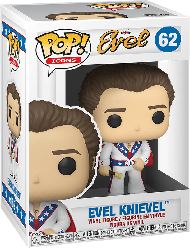 Funko Pop! Icons 62: Evel Knievel Figure (New) - Funko 440G