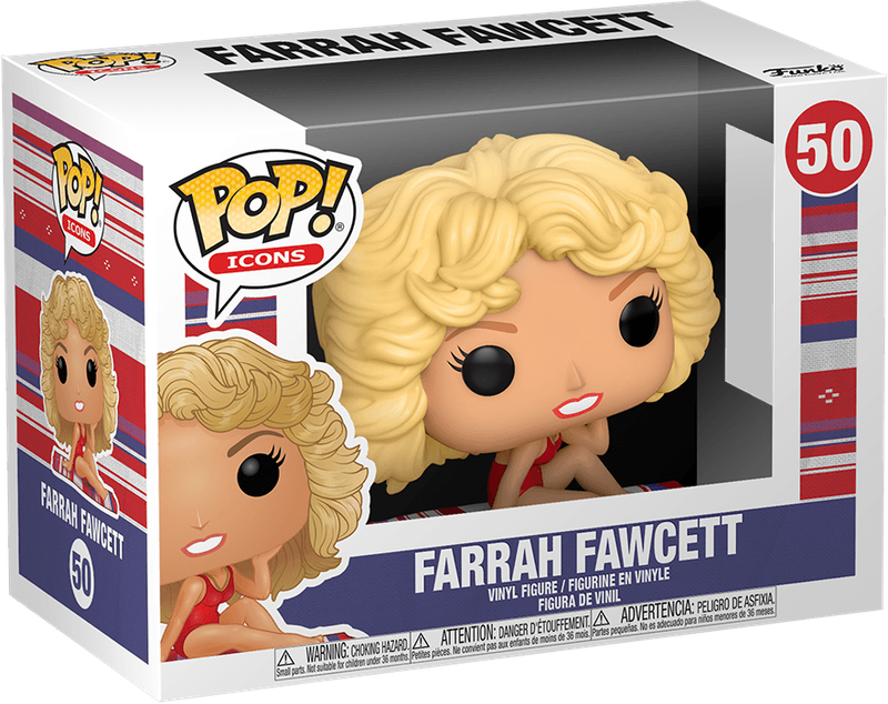 Funko Pop! Icons 50: Farrah Fawcett Vinyl Figure (New) - Funko 440G