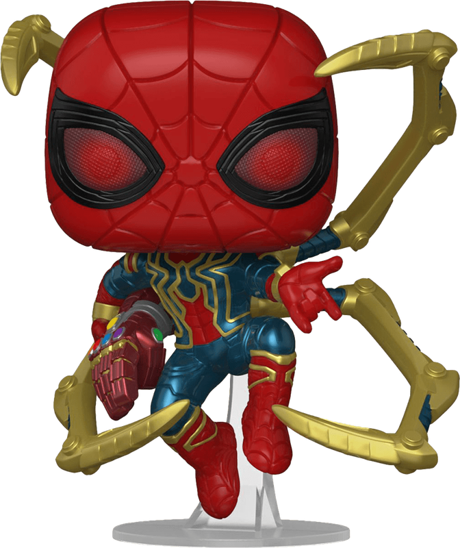 Funko Pop! Marvel 574: Avengers: Endgame - Iron Spider Vinyl Bobble-Head (Nano Gauntlet)(Glow in