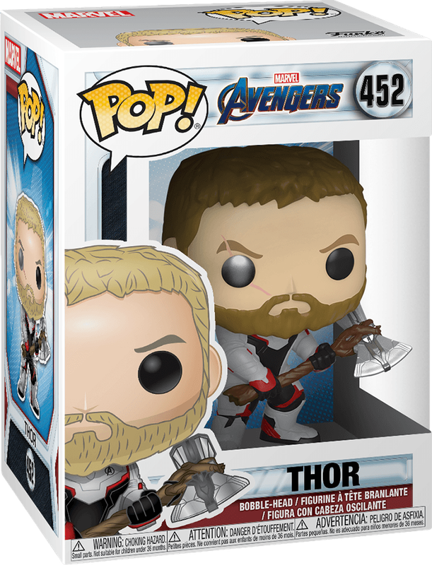 Funko Pop! Marvel 452: Avengers: Endgame - Thor Vinyl Bobble-Head (Quantum Realm Suit)(New) - Funko