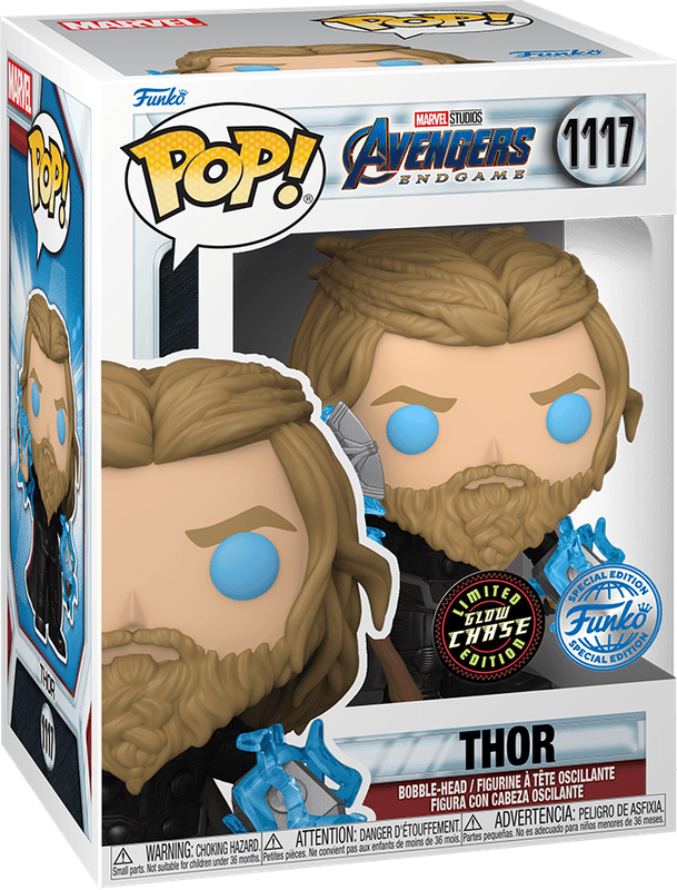 Funko Pop! Marvel 1117: Avengers: Endgame - Thor with Mjolnir and Stormbreaker Vinyl Bobble-Head