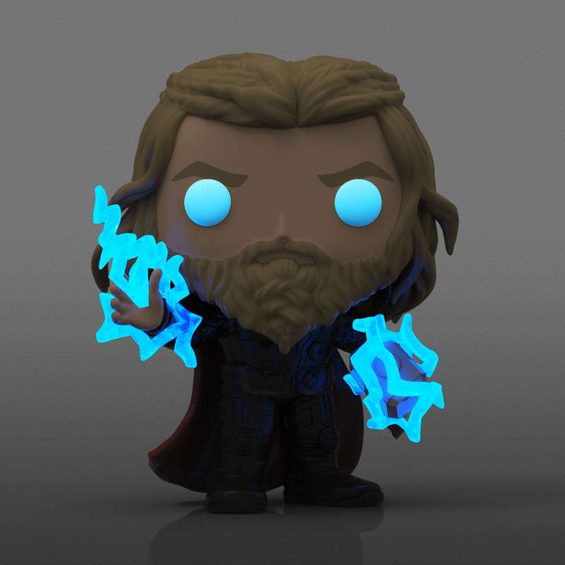 Funko Pop! Marvel 1117: Avengers: Endgame - Thor with Mjolnir Vinyl Bobble-Head (Glow in the