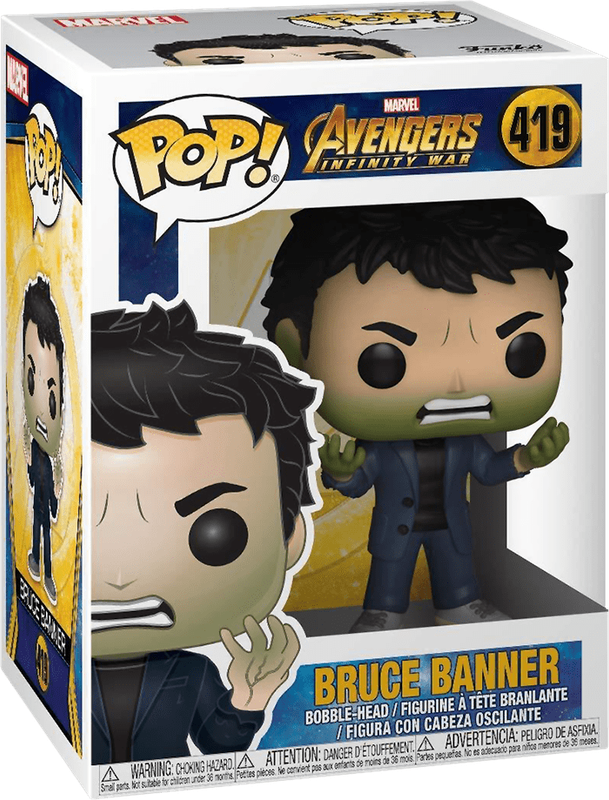 Funko Pop! Marvel 419: Avengers: Infinity War - Bruce Banner Vinyl Bobble-Head (New) - Funko 440G