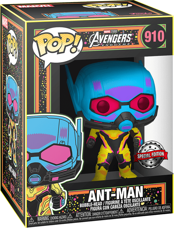 Funko Pop! Marvel 910: Black Light - Ant-Man Vinyl Figure *See Note* (New) - Funko 440G
