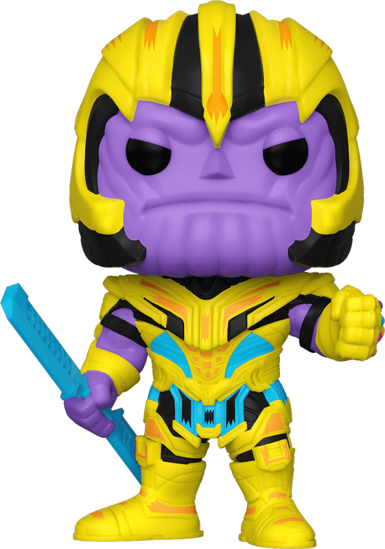 Funko Pop! Marvel 909: Black Light - Thanos Vinyl Figure (New) - Funko 440G
