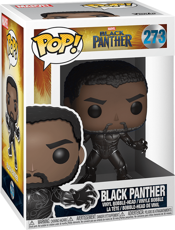 Funko Pop! Marvel 273: Black Panther - Black Panther Vinyl Bobble-Head (New) - Funko 440G