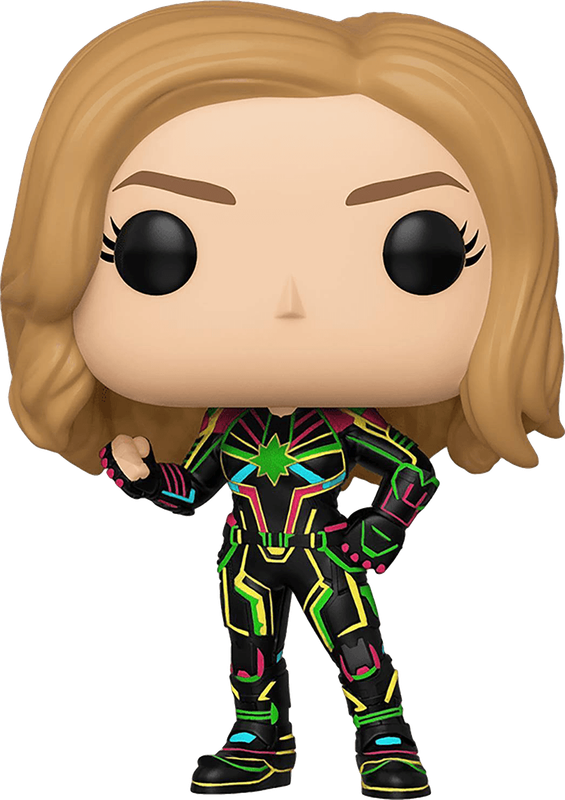 Funko Pop! Marvel 516: Captain Marvel - Captain Marvel Vinyl Bobble-Head (Neon Suit)(New) - Funko