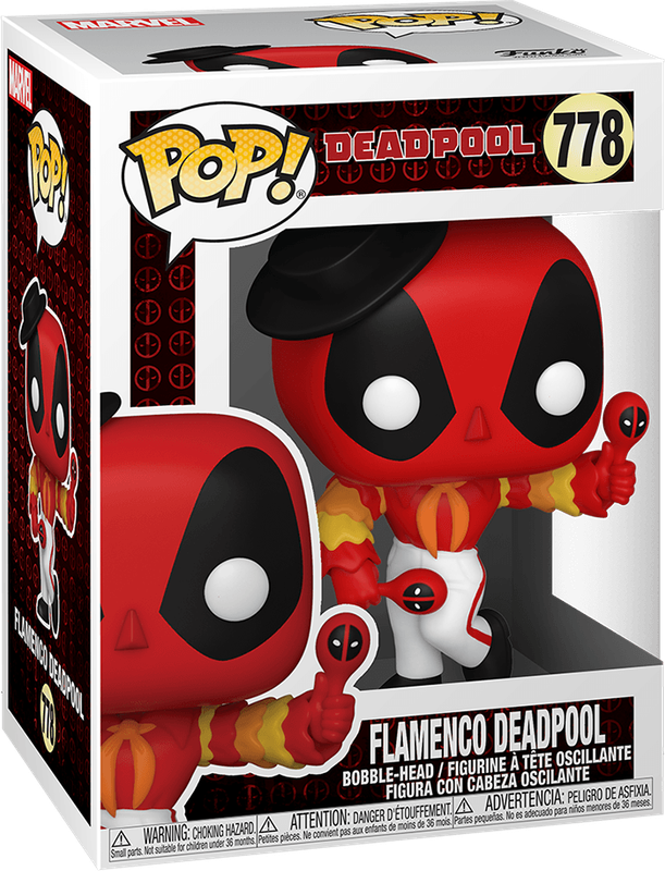 Funko Pop! Marvel 778: Deadpool - Flamenco Deadpool Vinyl Bobble-Head (New) - Funko 440G