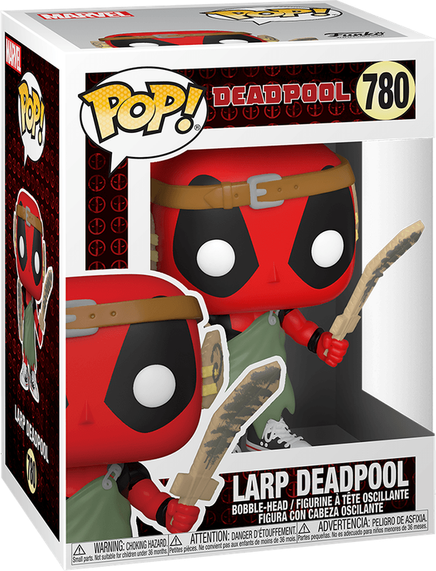 Funko Pop! Marvel 780: Deadpool - LARP Deadpool Vinyl Bobble-Head (New) - Funko 440G