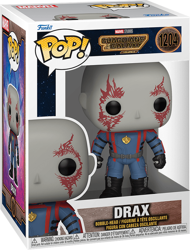 Funko Pop! Marvel 1204: Guardians of the Galaxy Vol. 3 - Drax Vinyl Bobble-Head (New) - Funko 440G