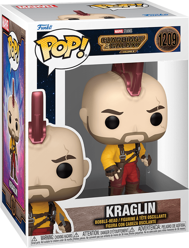 Funko Pop! Marvel 1209: Guardians of the Galaxy Vol. 3 - Kraglin Vinyl Bobble-Head (New) - Funko