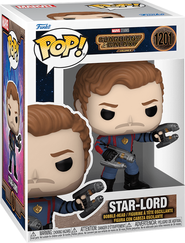 Funko Pop! Marvel 1201: Guardians of the Galaxy Vol. 3 - Star-Lord Vinyl Bobble-Head (New) - Funko