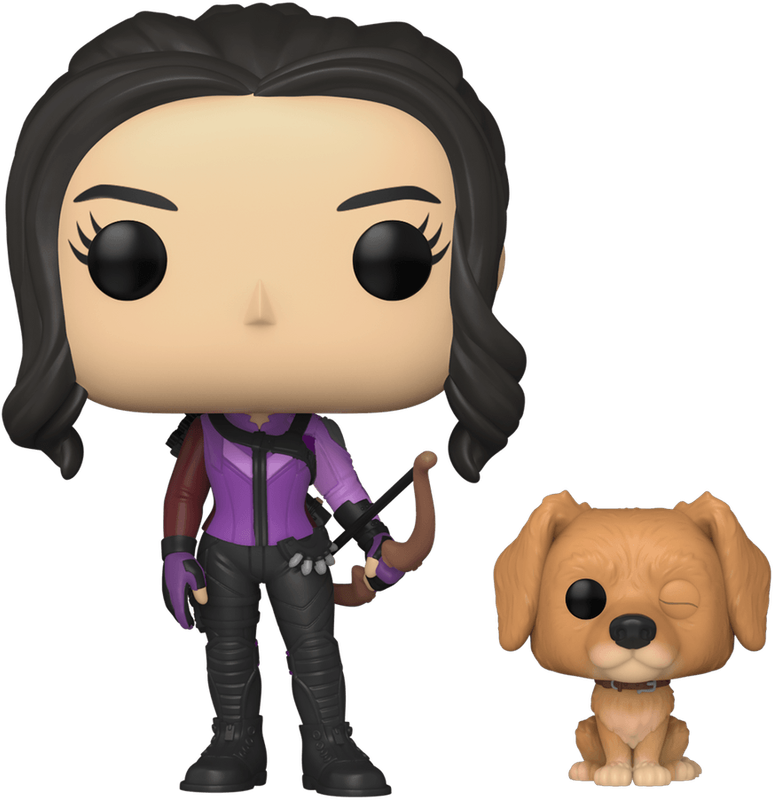 Funko Pop! Marvel 1212: Hawkeye - Kate Bishop with Lucky the Pizza Dog Vinyl Bobble-Head (New) -