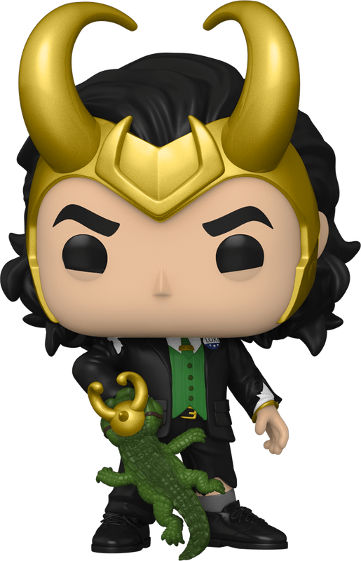 Funko Pop! Marvel 1066: Loki - President Loki with Alligator Vinyl Bobble-Head (New) - Funko 440G