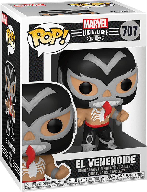 Funko Pop! Marvel 707: Lucha Libre Edition - El Venenoide Vinyl Bobble-Head (New) - Funko 440G