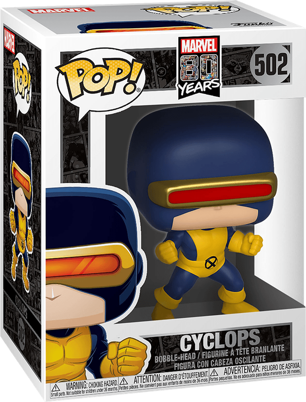 Funko Pop! Marvel 502: Marvel 80 Years - Cyclops Vinyl Bobble-Head (New) - Funko 440G