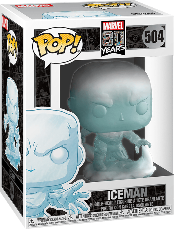 Funko Pop! Marvel 504: Marvel 80 Years - Iceman Vinyl Bobble-Head *See Note* (New) - Funko 440G