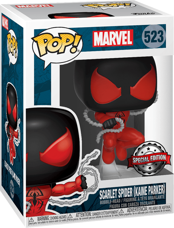 Funko Pop! Marvel 523: Marvel 80 Years - Scarlet Spider Vinyl Bobble-Head (Kaine Parker)(New) -