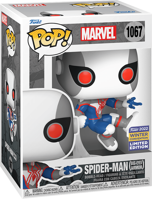 Funko Pop! Marvel 1067: Spider-Man Vinyl Bobble-Head (Bug-Eyes Armor)(New) - Funko 440G
