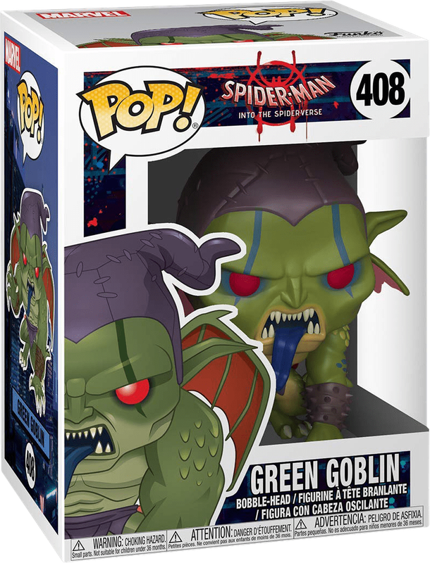 Funko Pop! Marvel 408: Spider-Man: Into the Spider-Verse - Green Goblin Vinyl Bobble-Head *See