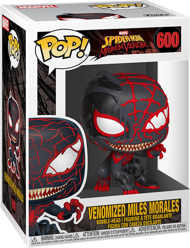 Funko Pop! Marvel 600: Spider-Man: Maximum Venom - Venomized Miles Morales Vinyl Bobble-Head (New)