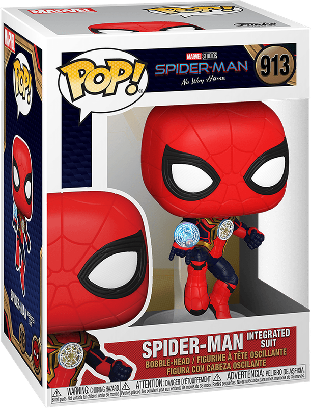 Funko Pop! Marvel 913: Spider-Man: No Way Home - Spider-Man Vinyl Bobble-Head (Integrated