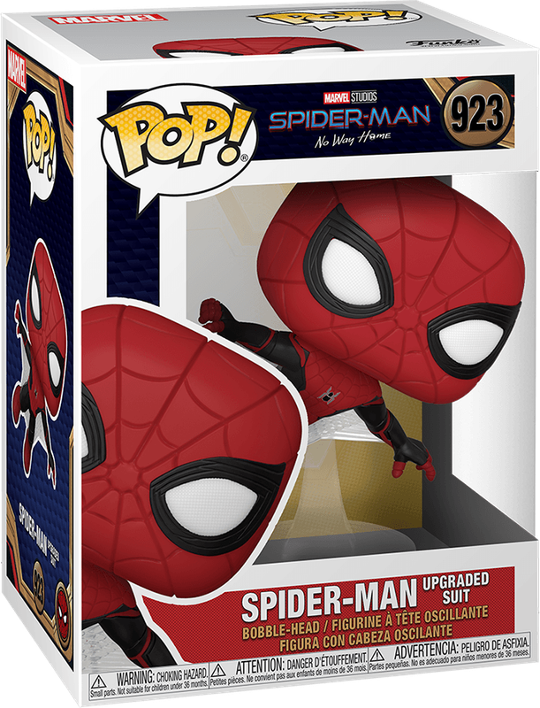 Funko Pop! Marvel 923: Spider-Man: No Way Home - Spider-Man Vinyl Bobble-Head (Upgraded Suit)(New)