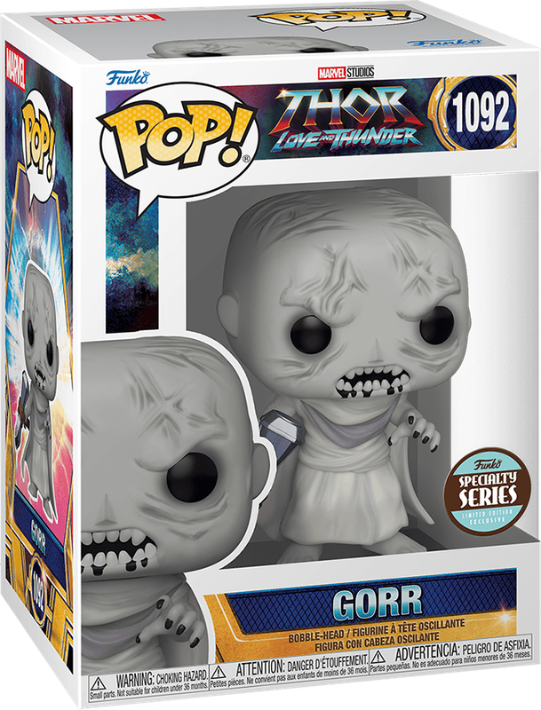 Funko Pop! Marvel 1092: Thor: Love and Thunder - Gorr with Stormbreaker Vinyl Bobble-Head (New) -