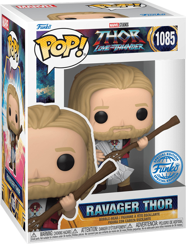 Funko Pop! Marvel 1085: Thor: Love and Thunder - Ravager Thor Vinyl Bobble-Head (New) - Funko 440G