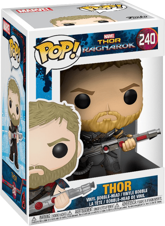 Funko Pop! Marvel 240: Thor Ragnarok - Thor Vinyl Bobble-Head (New) - Funko 300G