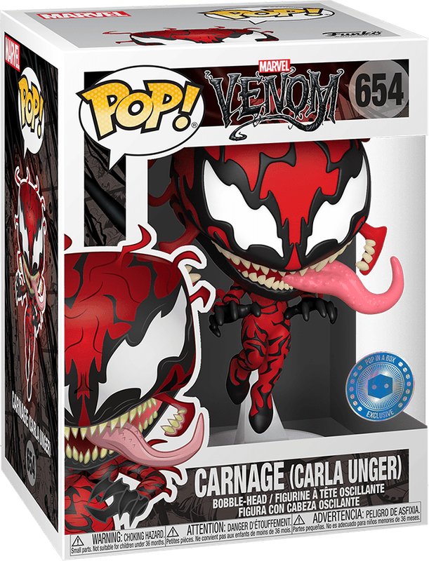 Funko Pop! Marvel 654: Venom - Carnage Vinyl Bobble-Head (Carla Unger)(New) - Funko 440G